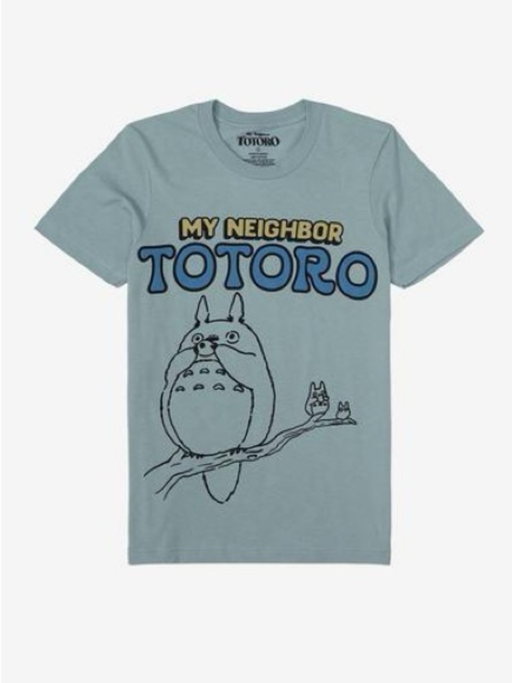 Studio Ghibli | My Neighbor Totoro Tonal Outline Portrait T-Shirt | Size Medium